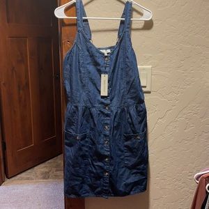 Denim mini dress